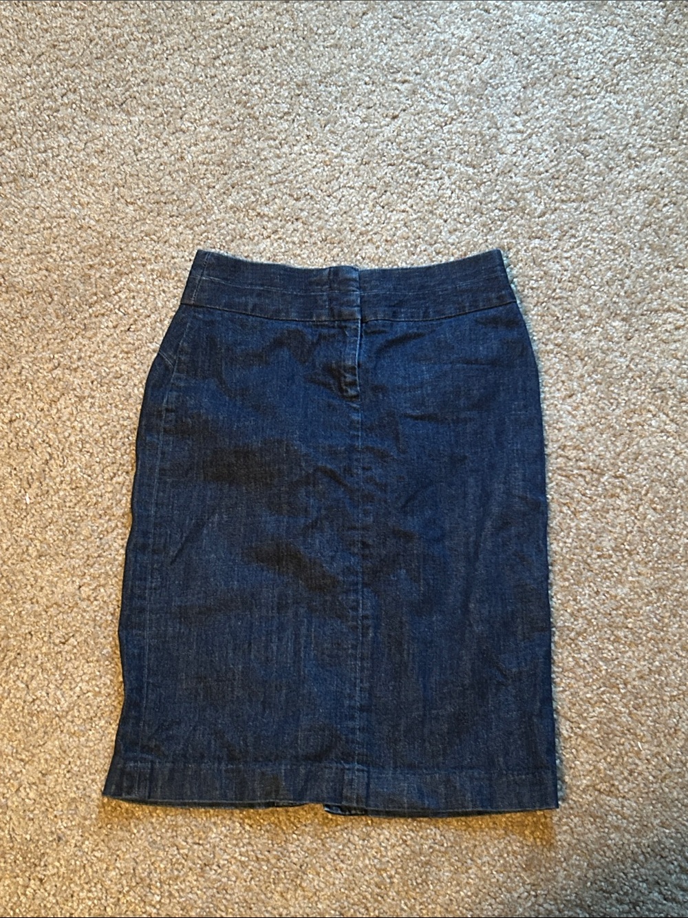 J. Crew Dark Blue Denim Pencil Skirt